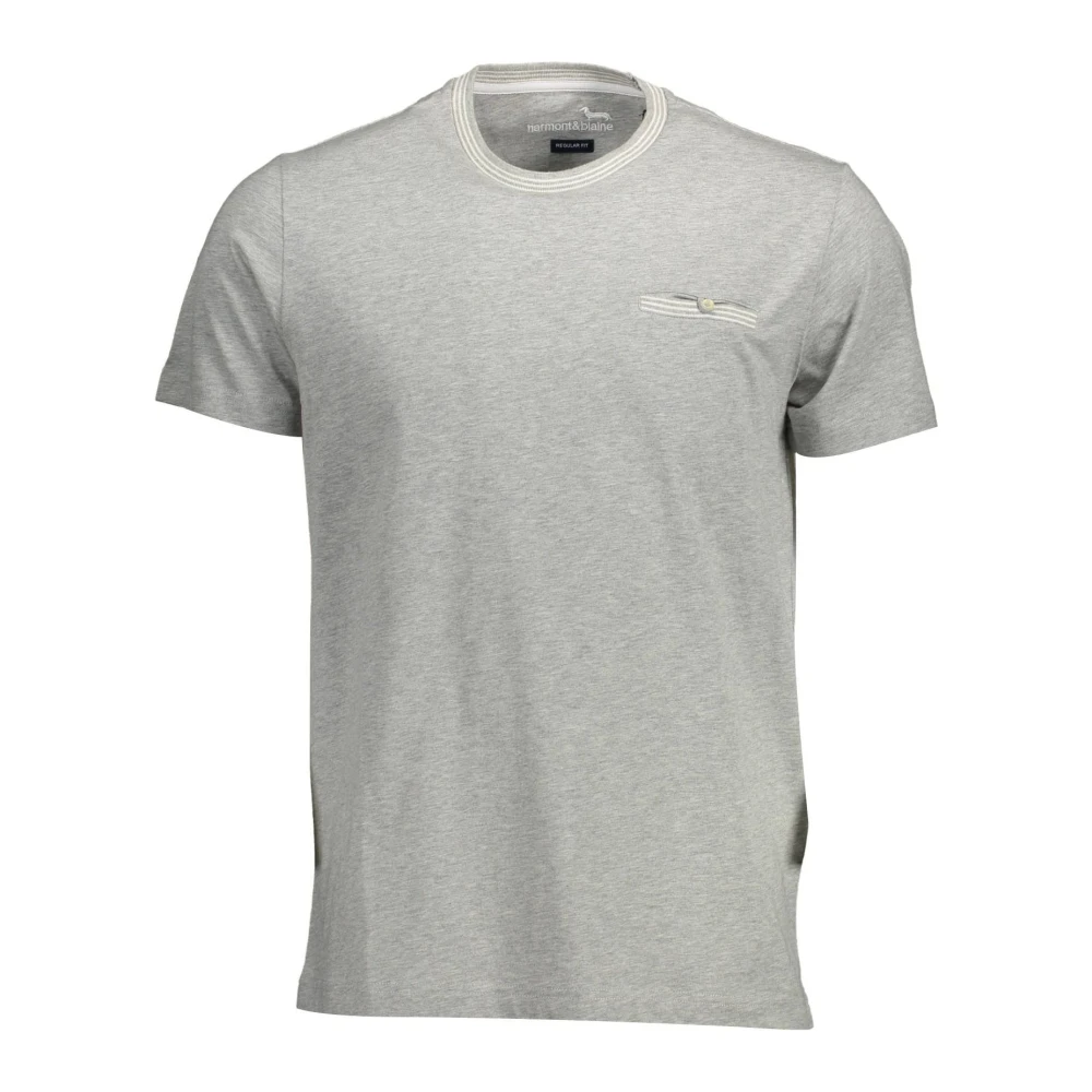 Harmont & Blaine , T-Shirts, Male, Gray, L, T-Shirt Short Sleeve Men Grey