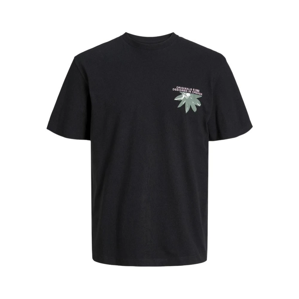 JACK & JONES ORIGINALS T-shirt JORTAMPA met backprint zwart