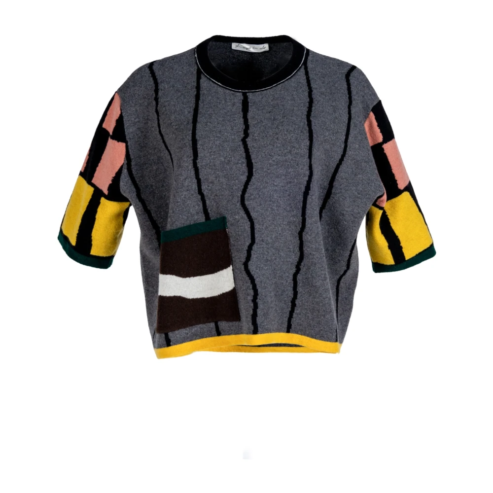 Phisique du Role Multicolor Jacquard Gebreide Trui Multicolor Dames