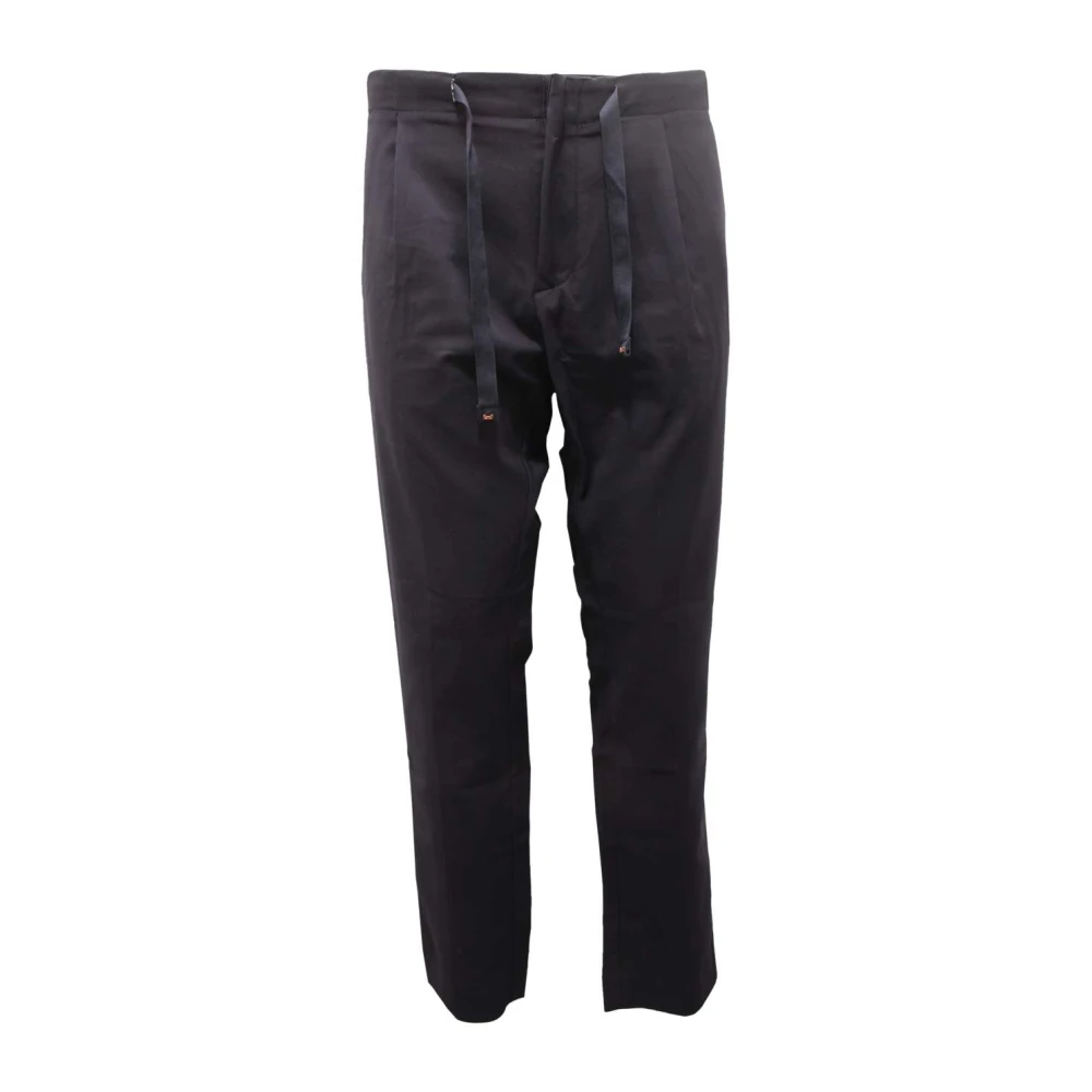 Entre Amis Blue Italian Style Trousers - Male - Chinos - W34 - Trousers