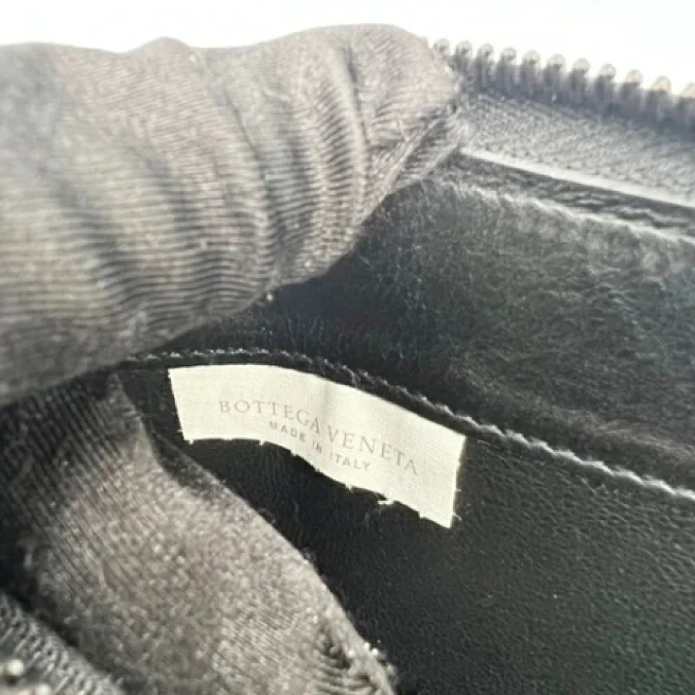 Bottega Veneta Vintage Pre-owned Leather wallets Black Dames