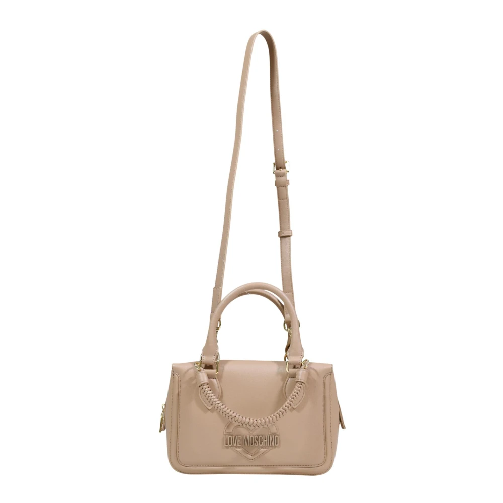 Love Moschino Vrouw Beige Tassen Dames, One Size, Medium Handtas