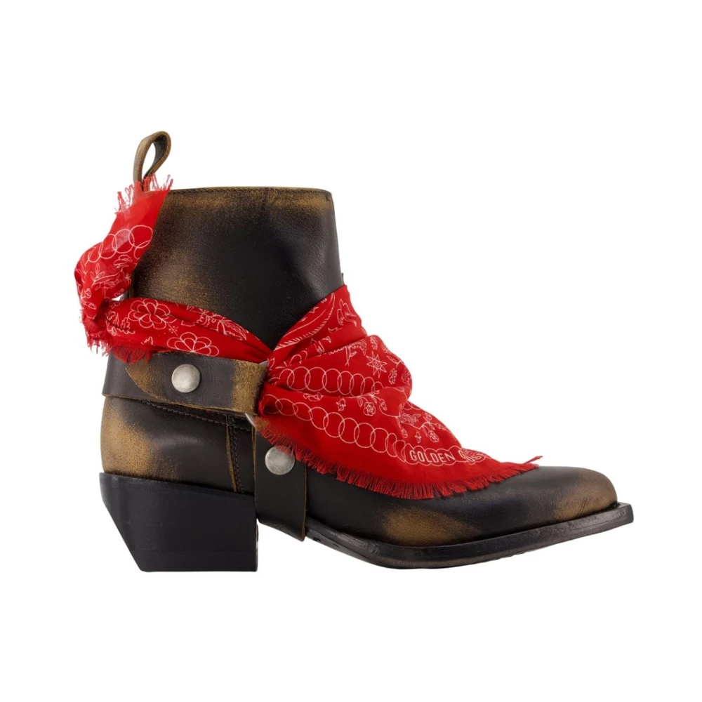 Golden Goose , Cowboy & Biker Boots, Female, Multicolor, 7 Uk, Debbie Ankle Boots - Deluxe Brand - Leather - Multi