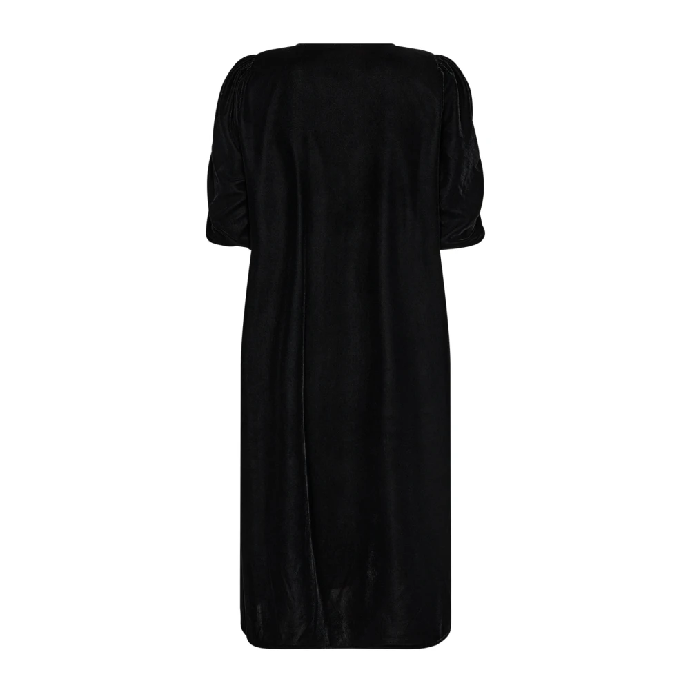 Soyaconcept Feminine V-hals Midi Jurk Black Dames