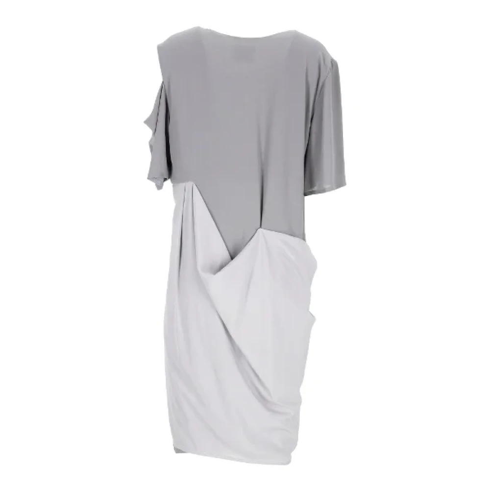 Acne Studios Pre-owned Polyester dresses Gray Dames