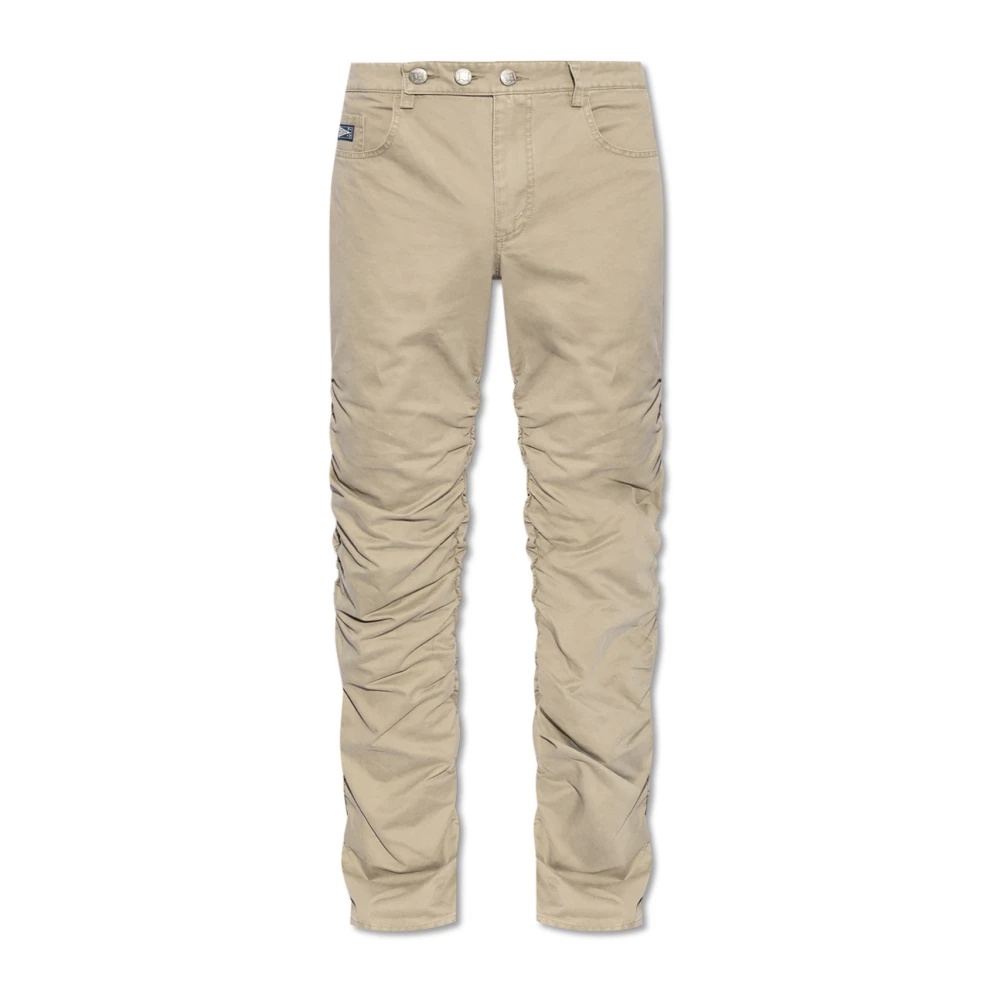 Misbhv Gerimpelde broek Beige Heren