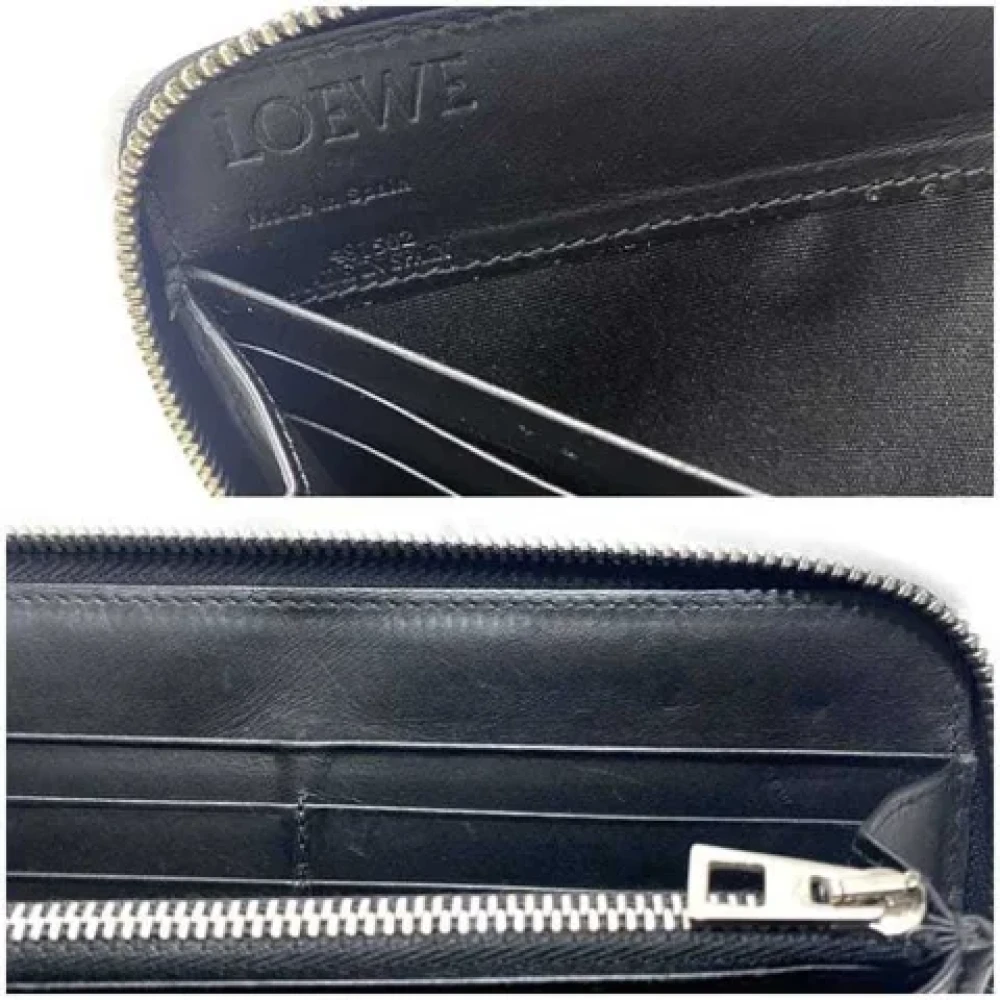 Loewe Pre-owned Leather wallets Black Dames
