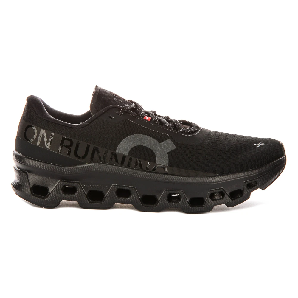 On Running Men's Black Running Shoes, 9 Uk, Cloudmonster 1