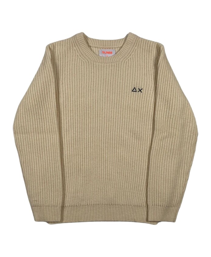 pull-creme-a-cotes-manches-longues