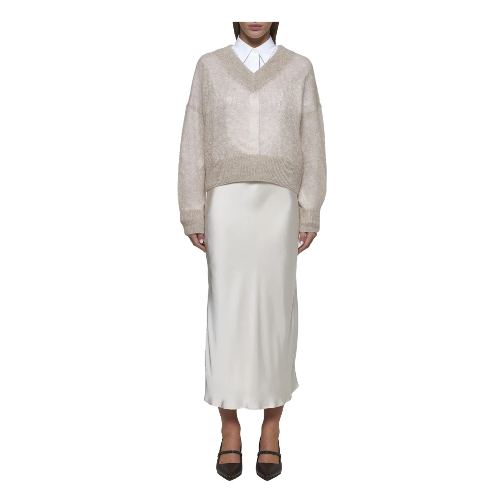 BRUNELLO CUCINELLI Elegante Rokken Collectie White Dames