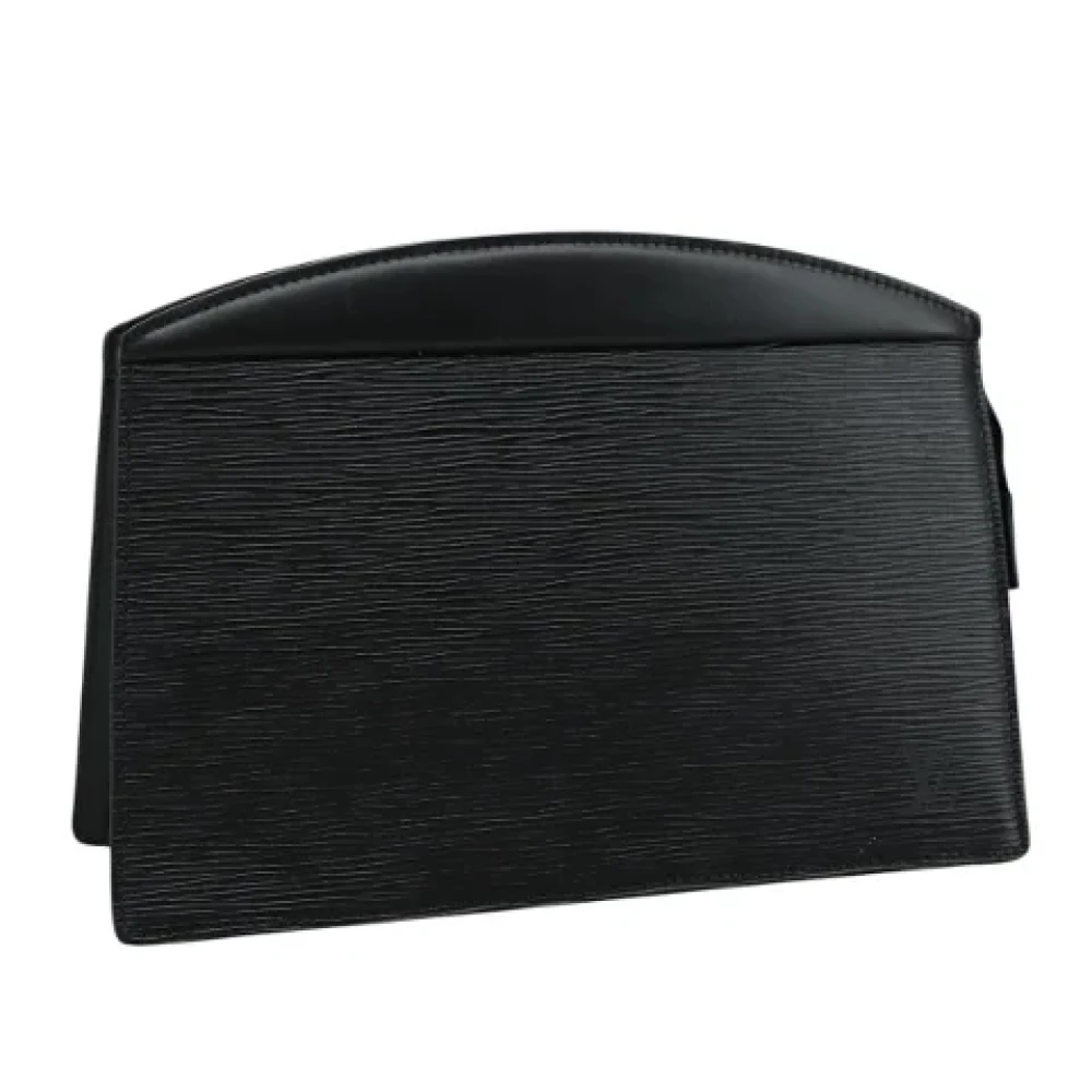 Louis Vuitton Vintage Pre-owned Leather pouches Black Dames