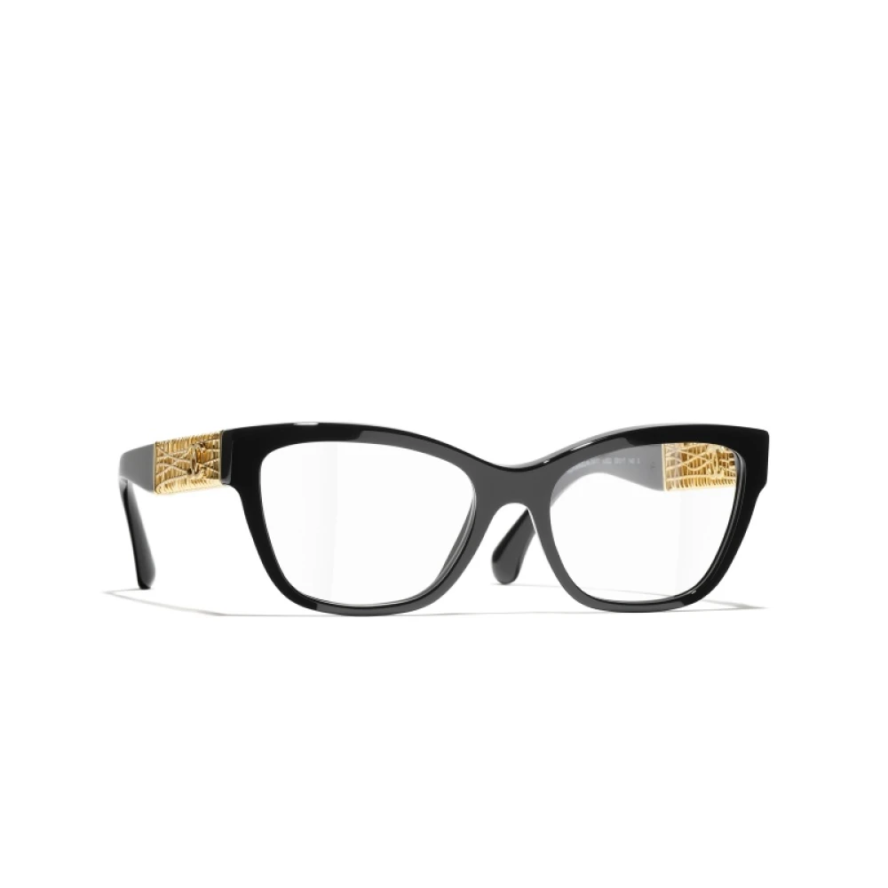 Chanel Stijlvolle Brilmonturen met 3 Jaar Garantie Black Dames