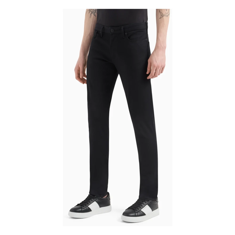 Emporio Armani Slim Fit Zwarte Jeans Black Heren
