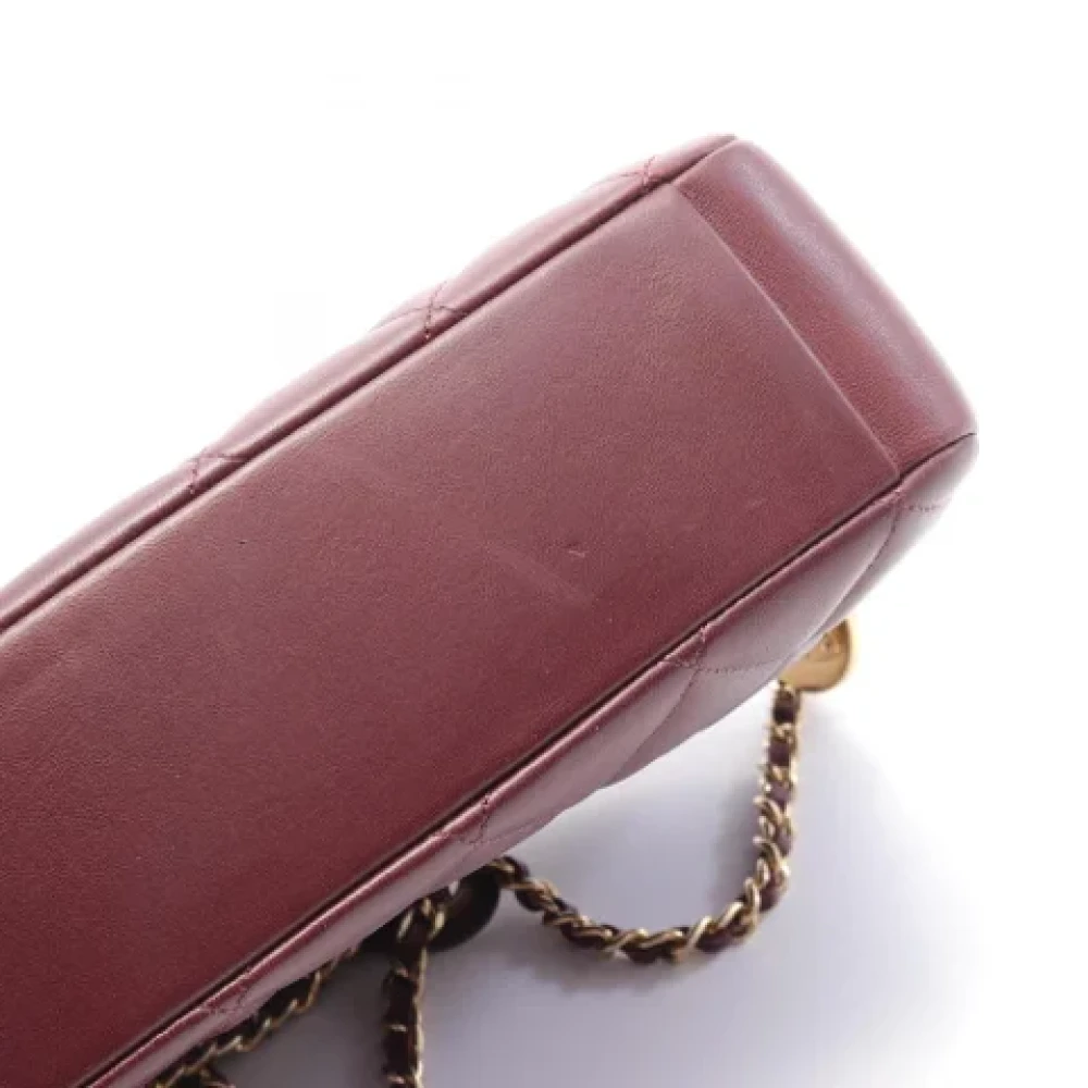 Chanel Vintage Pre-owned Leather shoulder-bags Red Dames