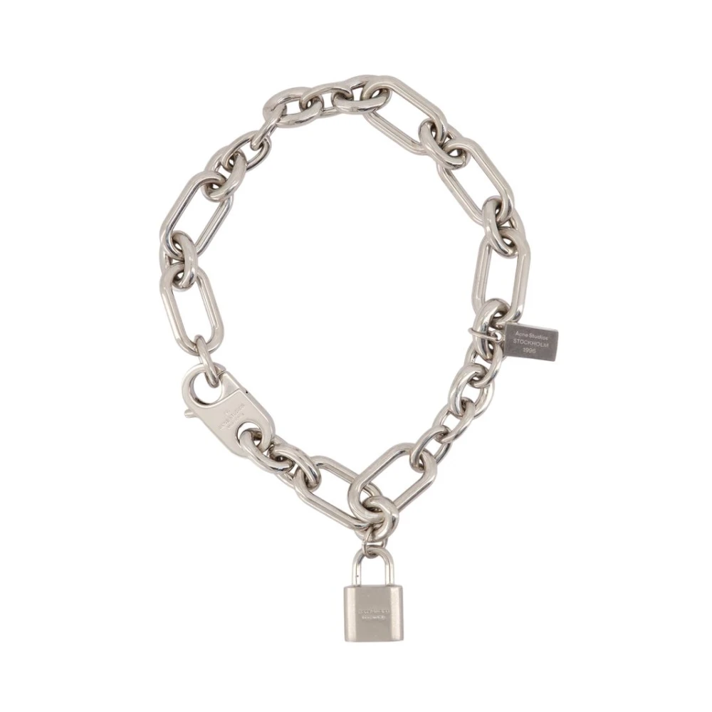 Acne Studios Men's Gray Necklace - Necklaces - One Size - Accessories