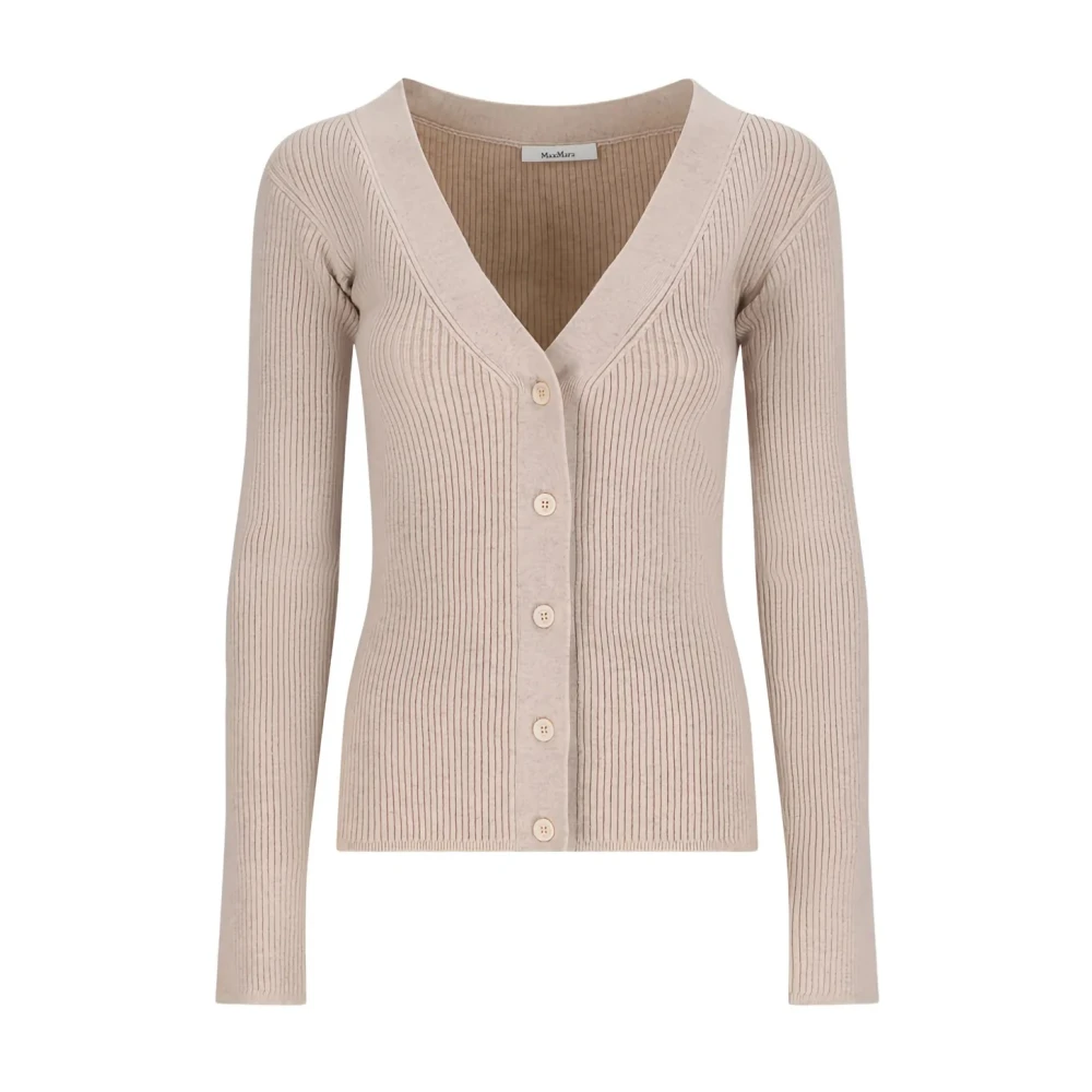 Max Mara Women's Beige Gioiosa Cardigan - Cardigans - S - Knitwear