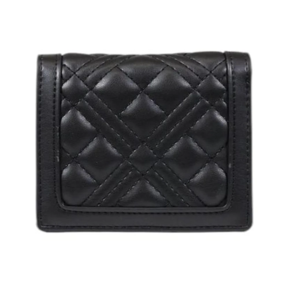 Love Moschino Zwarte Kleine Portemonnee Lente Zomer Collectie Black Dames