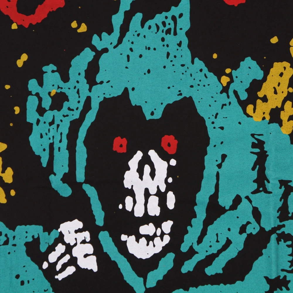 Iuter Zwarte Possessed Tee met Front Print Multicolor Heren