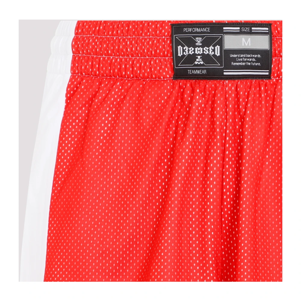 032c Rode Gelaagde Shorts Red Heren