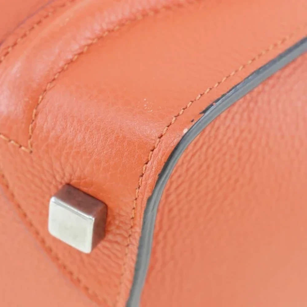 Celine Vintage Pre-owned Leather celine-bags Orange Dames