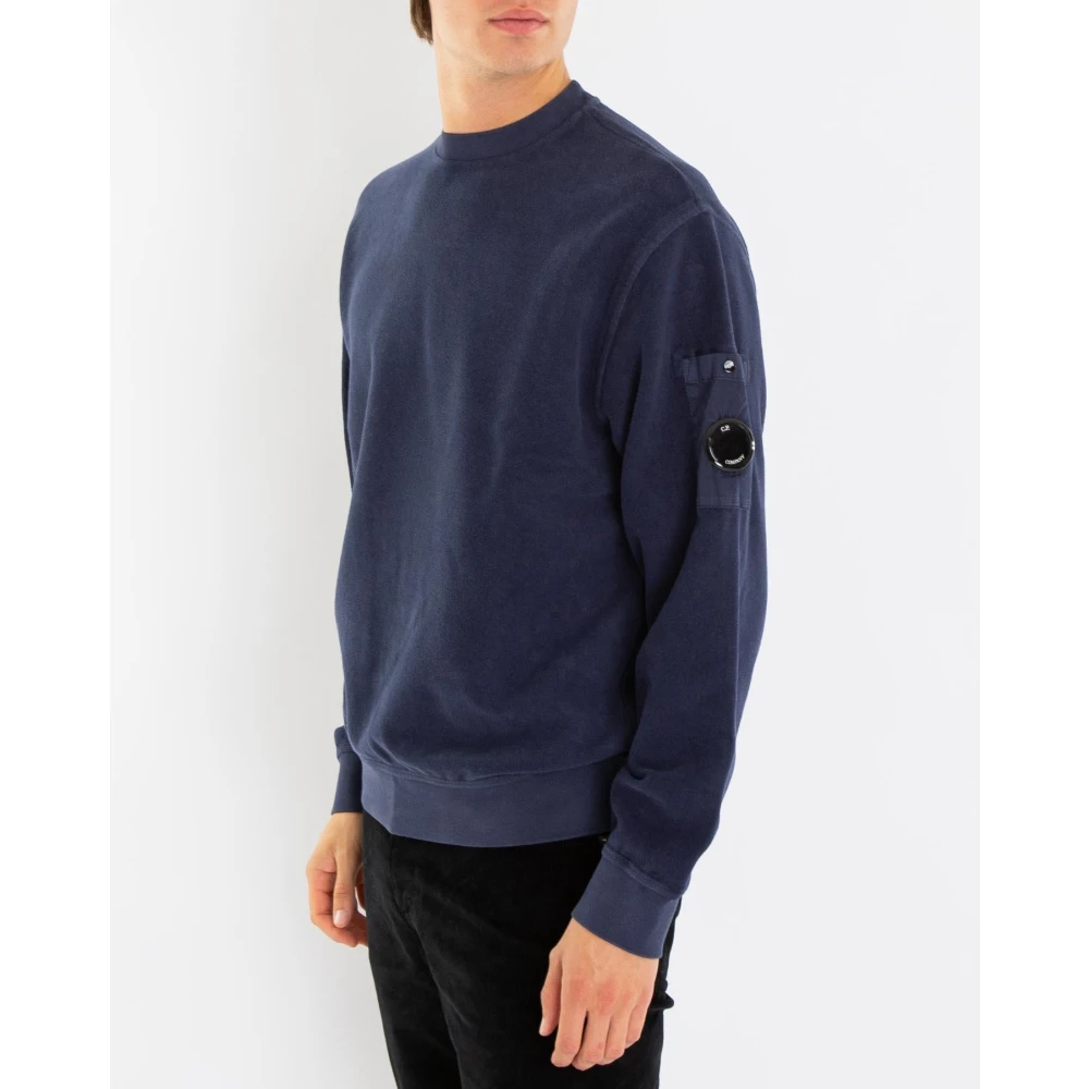 C.P. Company Geborstelde Sweater voor Heren Blue Heren