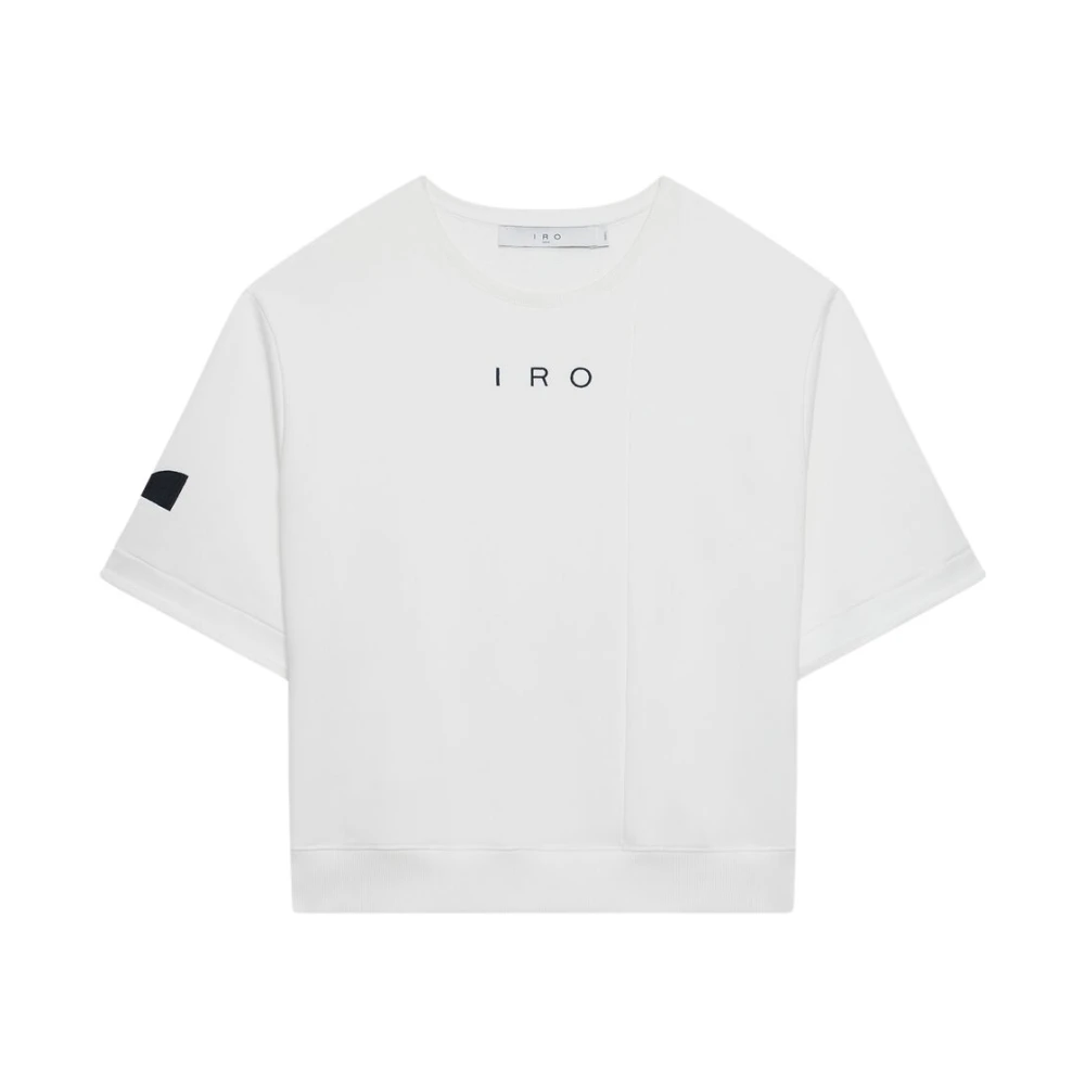 IRO Witte Sweatshirt met Geborduurd Logo White Dames