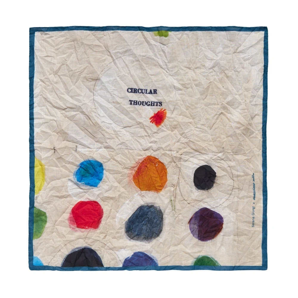 Massimo Alba Bedrukte katoenen zakdoek Multicolor Heren