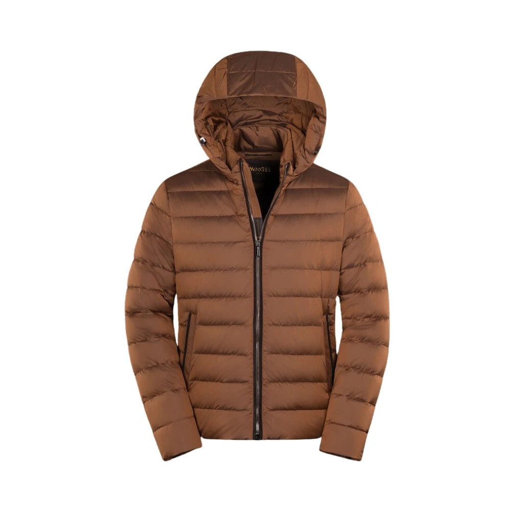 Moorer Men's Brown Down Jackets, 2XL, Eurico S3c Jacket