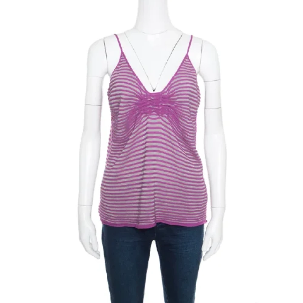 Armani Pre-owned Knit tops Purple Dames