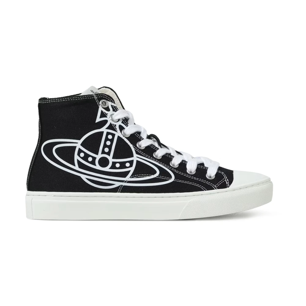 Vivienne Westwood Plimsoll High Top Canvas Dames Schoenen Zwart