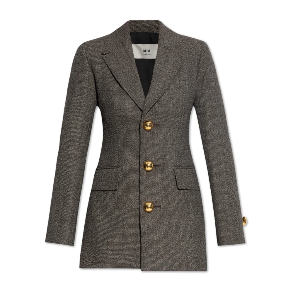 Ami Paris Blazer met zakken Gray Dames
