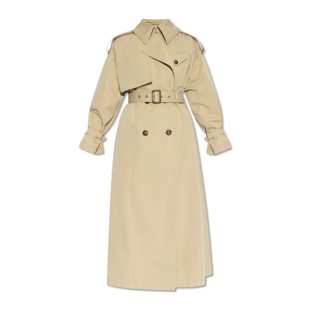 Alexander mcqueen Dubbelrijige trenchcoat Green Dames