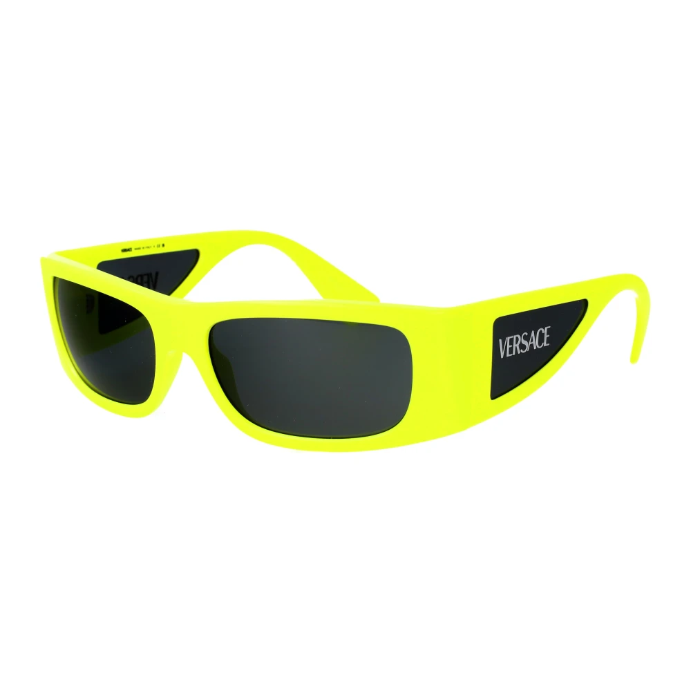 Versace Unisex Yellow Squared Sunglasses