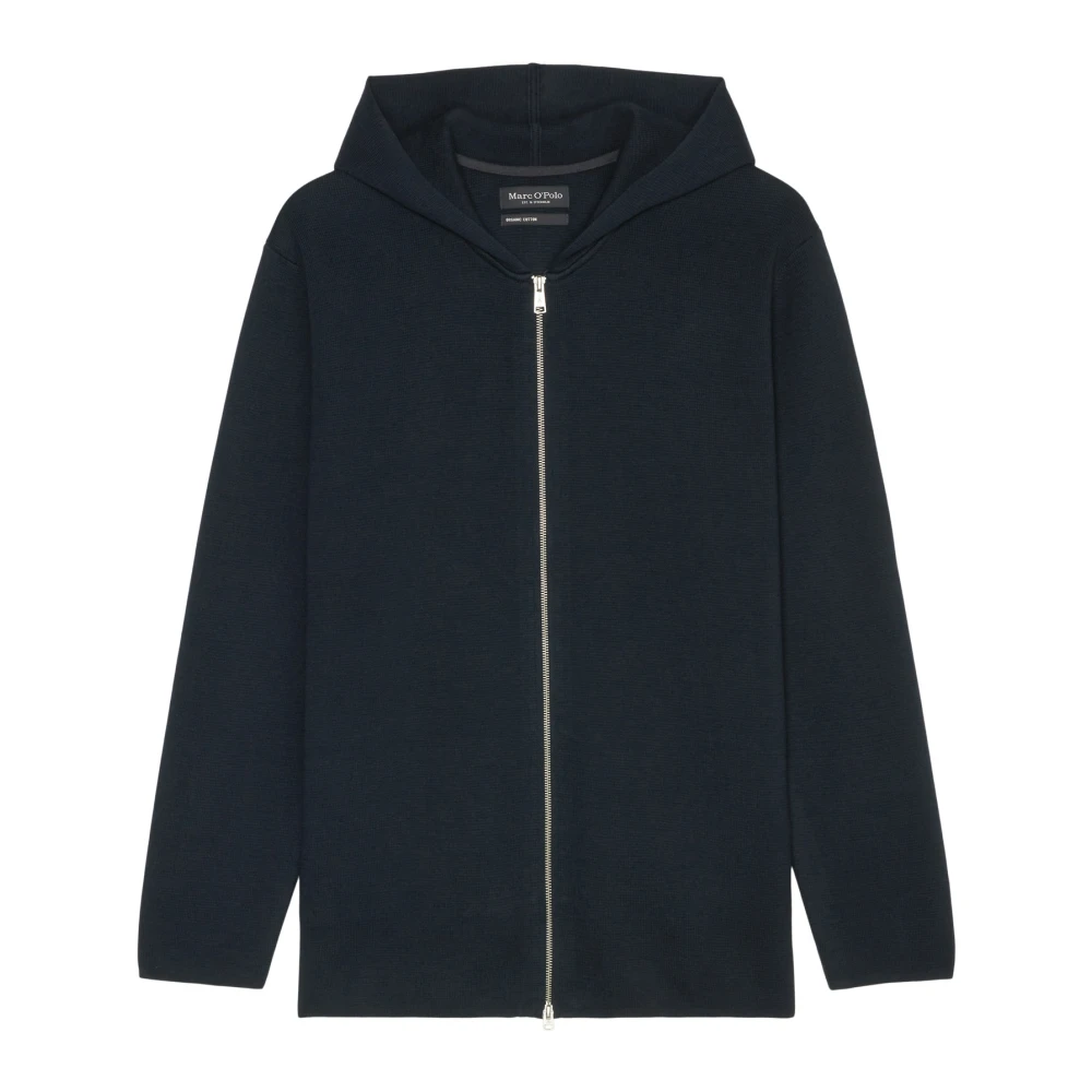 Marc O'Polo Capuchonvest met rits Blue Heren