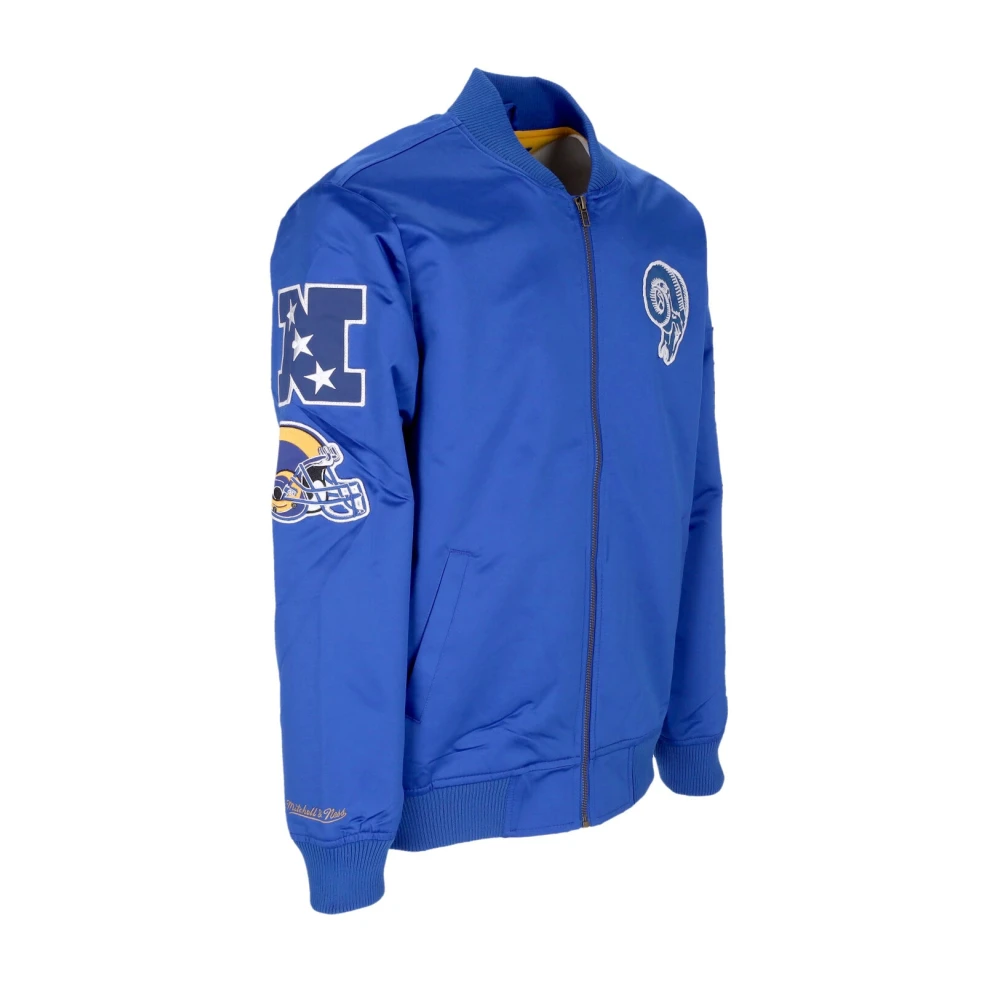 Mitchell & Ness Losram Original Team Colors Bomber Jacket Blue Heren