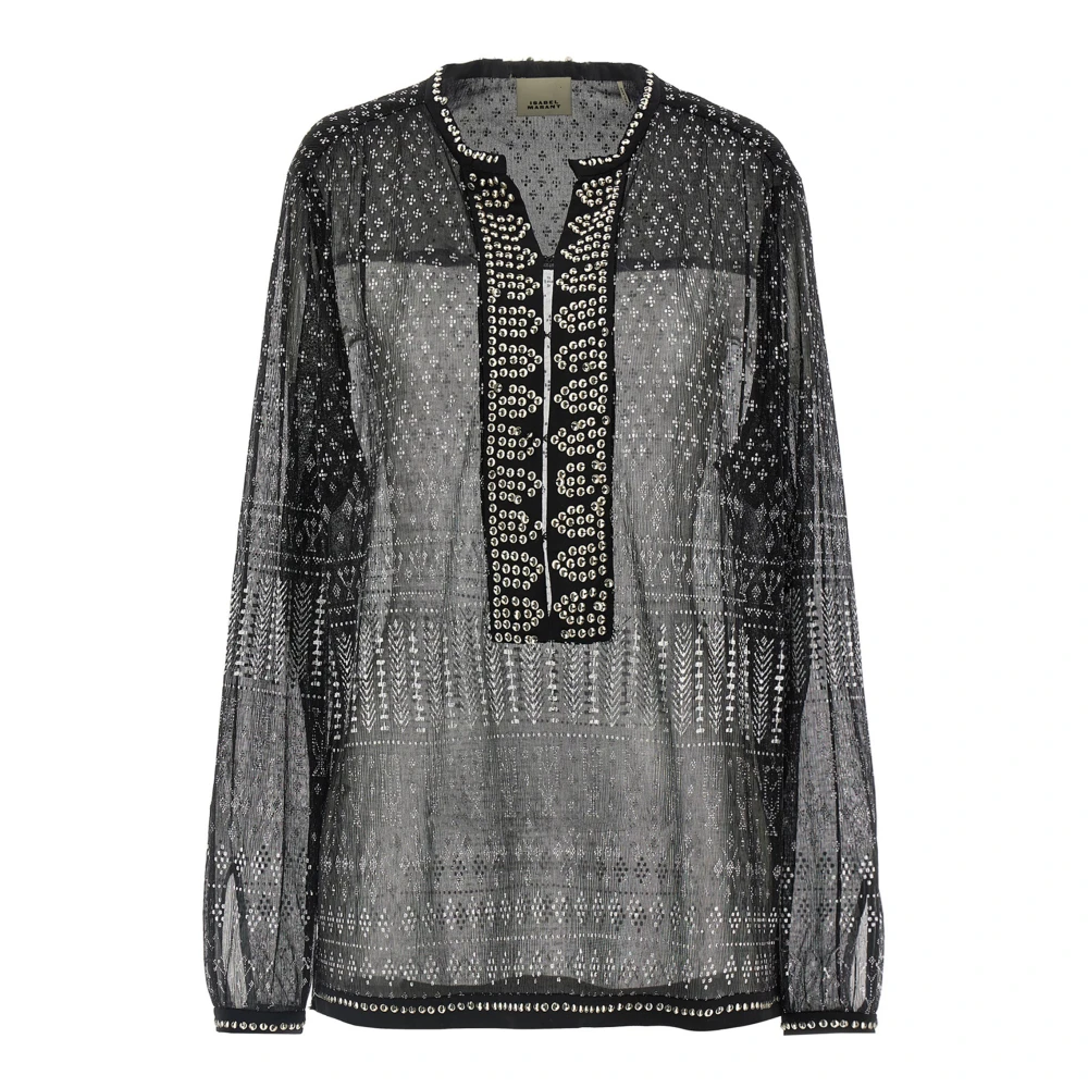 Isabel Marant Women's Black Blouses, Xs, Nickie Blouse