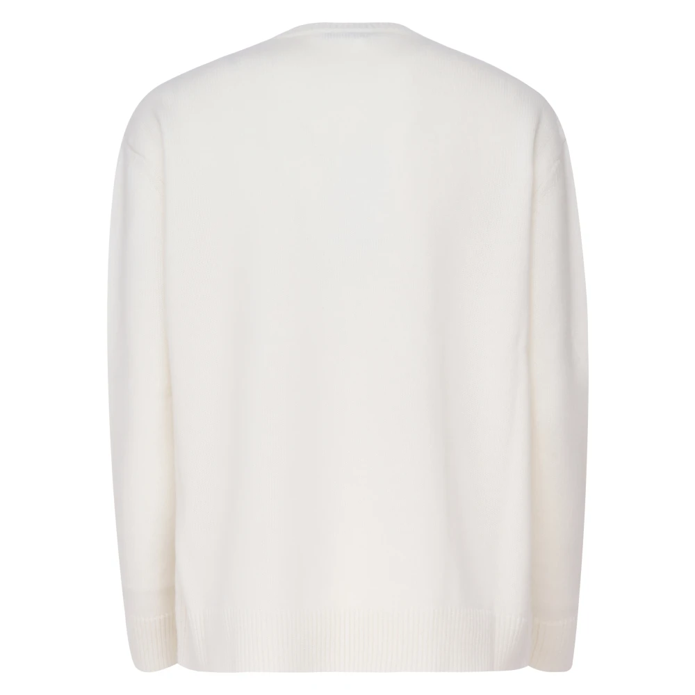 Max Mara Witte Sweater Plata Maglia White Dames