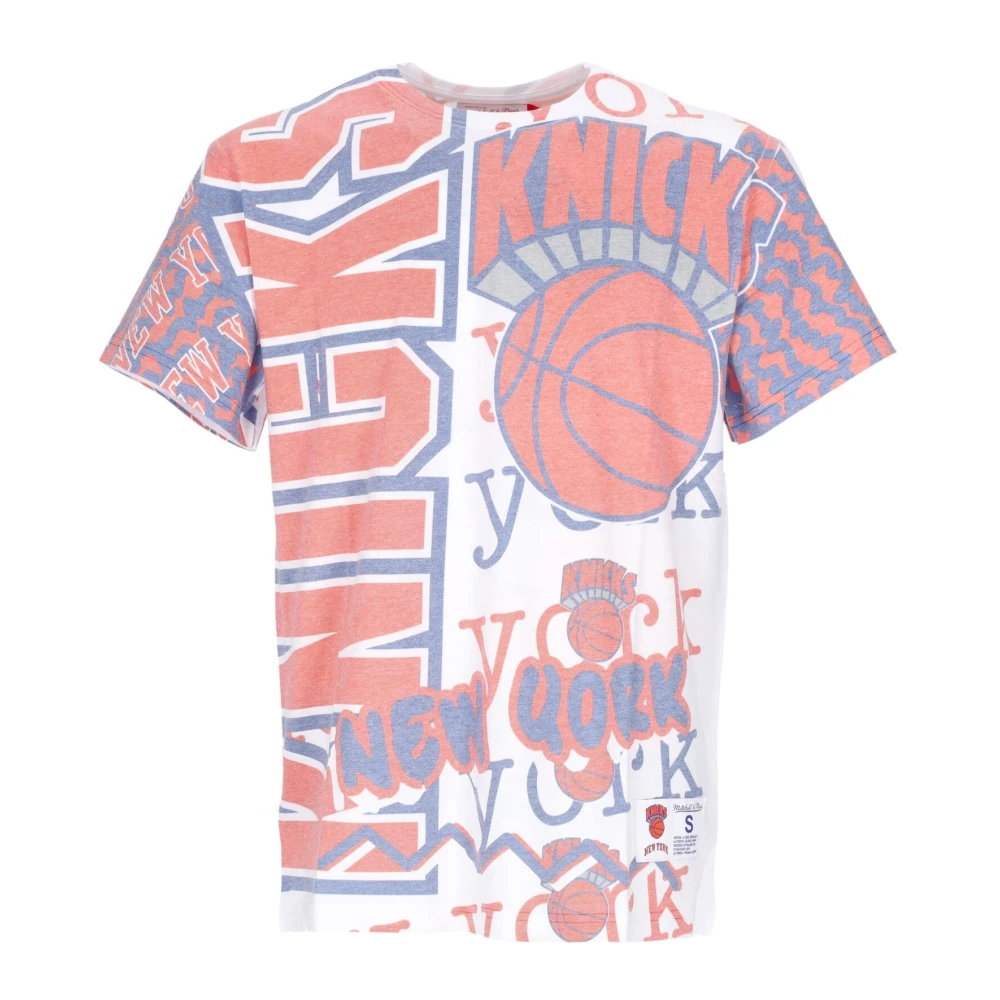 Mitchell & Ness NBA Jumbotron 2.0 Tee Wit Multicolor Heren