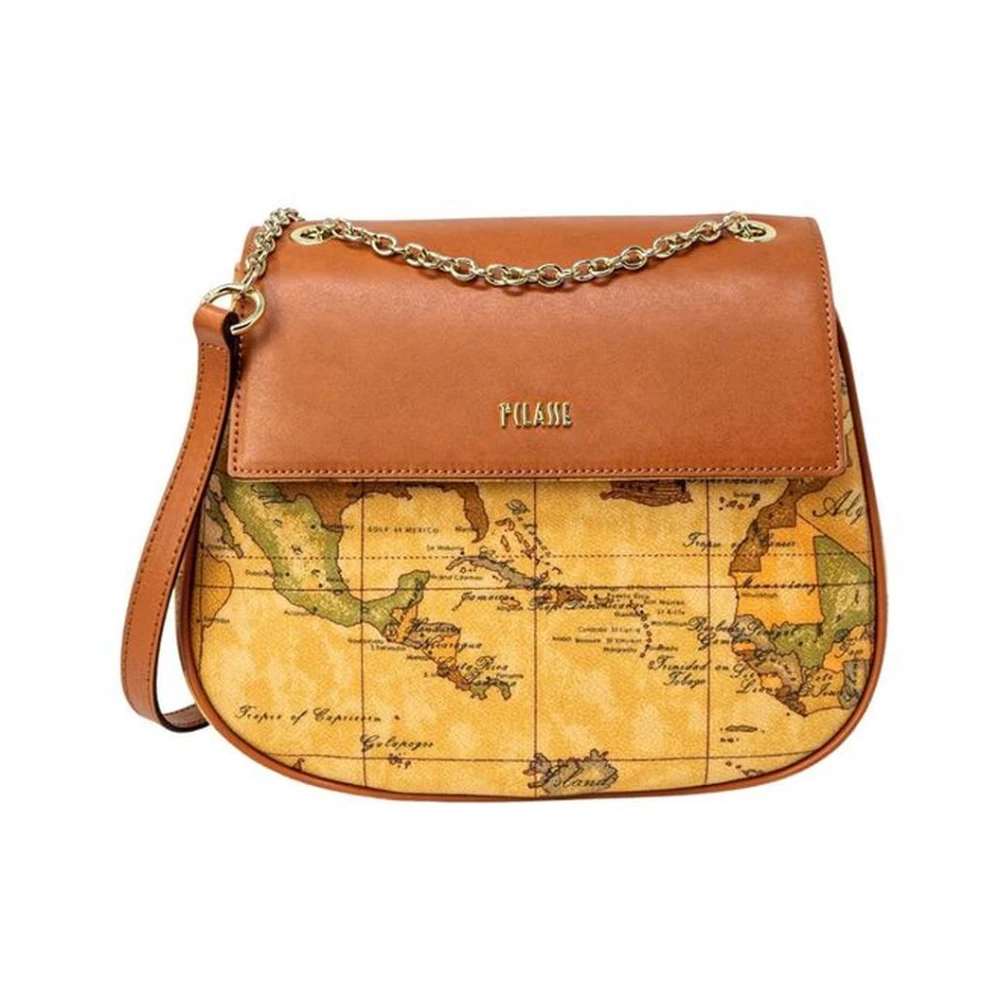Alviero Martini 1a Classe Klassieke leren handtas voor vrouwen Beige Dames
