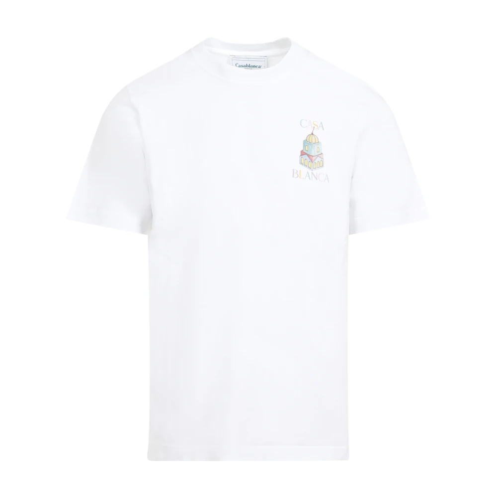 Casablanca Witte T-shirts Polos voor mannen White Heren