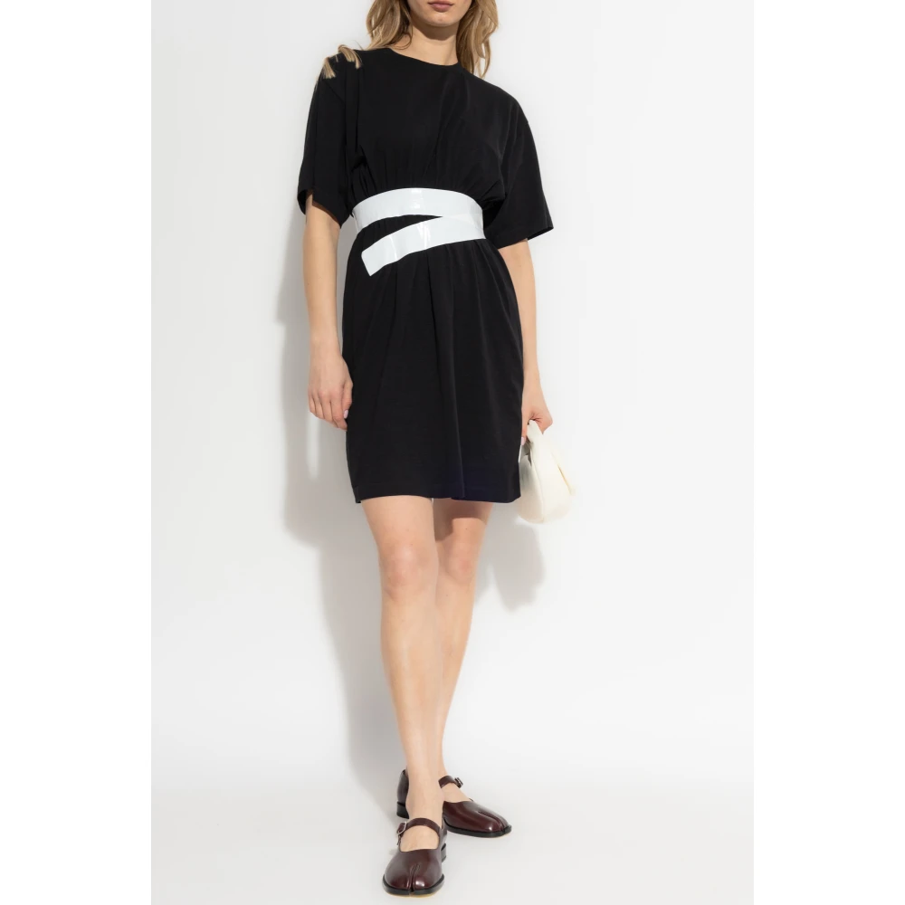 MM6 Maison Margiela Jurk met applicatie Black Dames