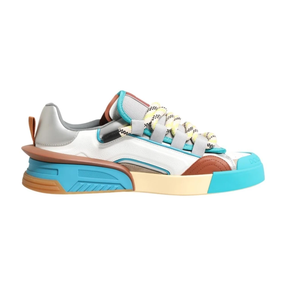 Dolce & Gabbana Uomo Multicolor Sneakers Basse In Pelle