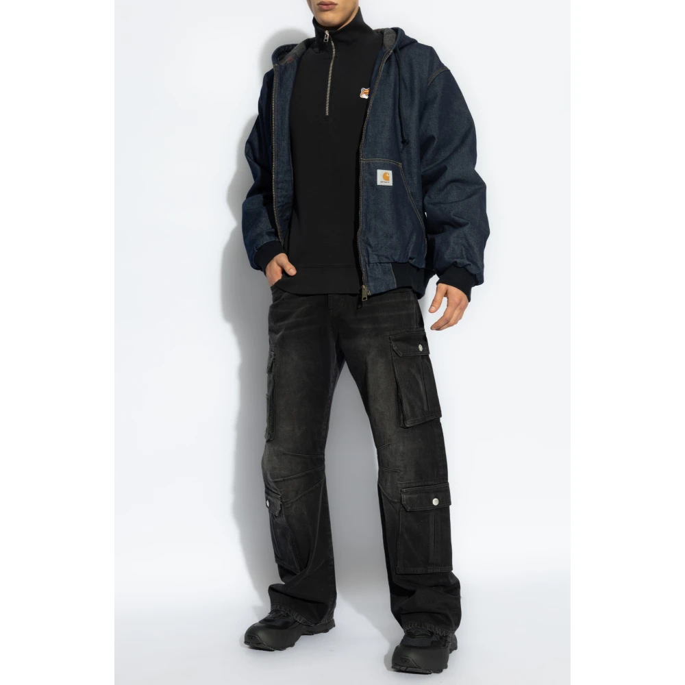 Carhartt WIP Denim jack met capuchon Blue Heren