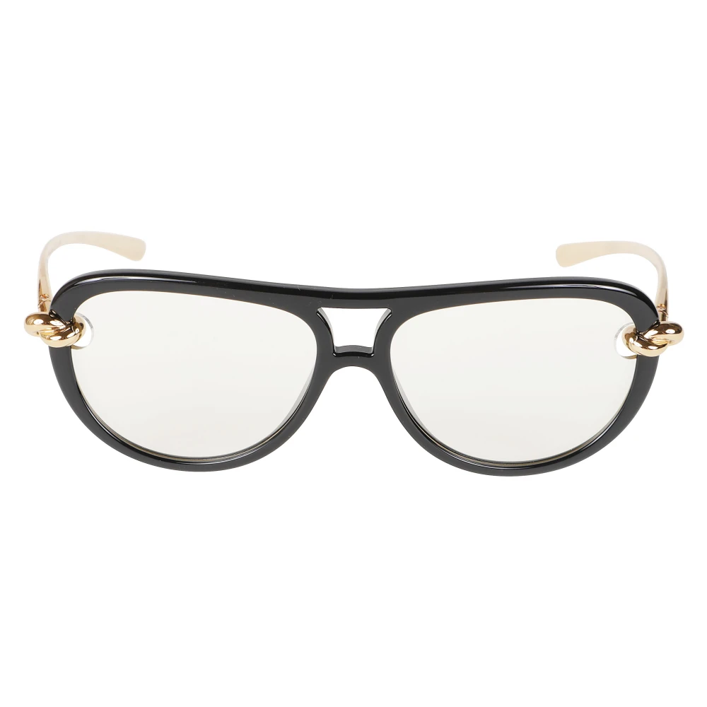 Bottega Veneta , Sunglasses, Female, Black, One Size, Knot Aviator Sunglasses