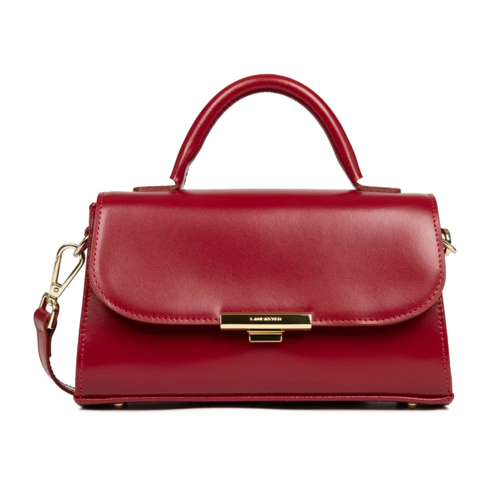 Lancaster Rode Flap Tas met Metalen Sluiting Red Dames