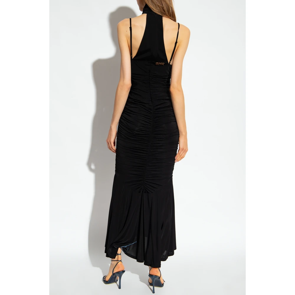 Versace Jeans Couture Offshoulder jurk Black Dames