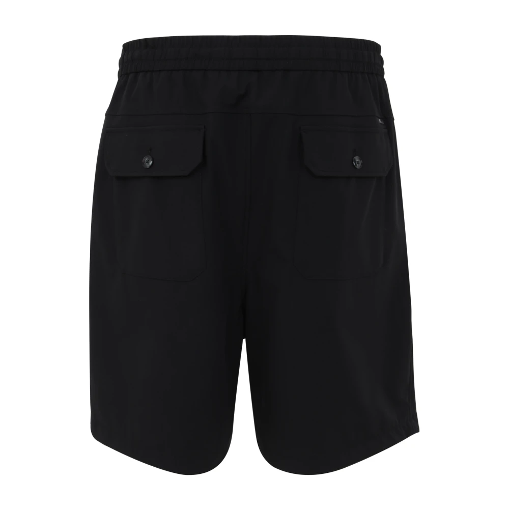 Emporio Armani Zwarte Gebreide Shorts Stijlvol en Comfortabel Black Heren