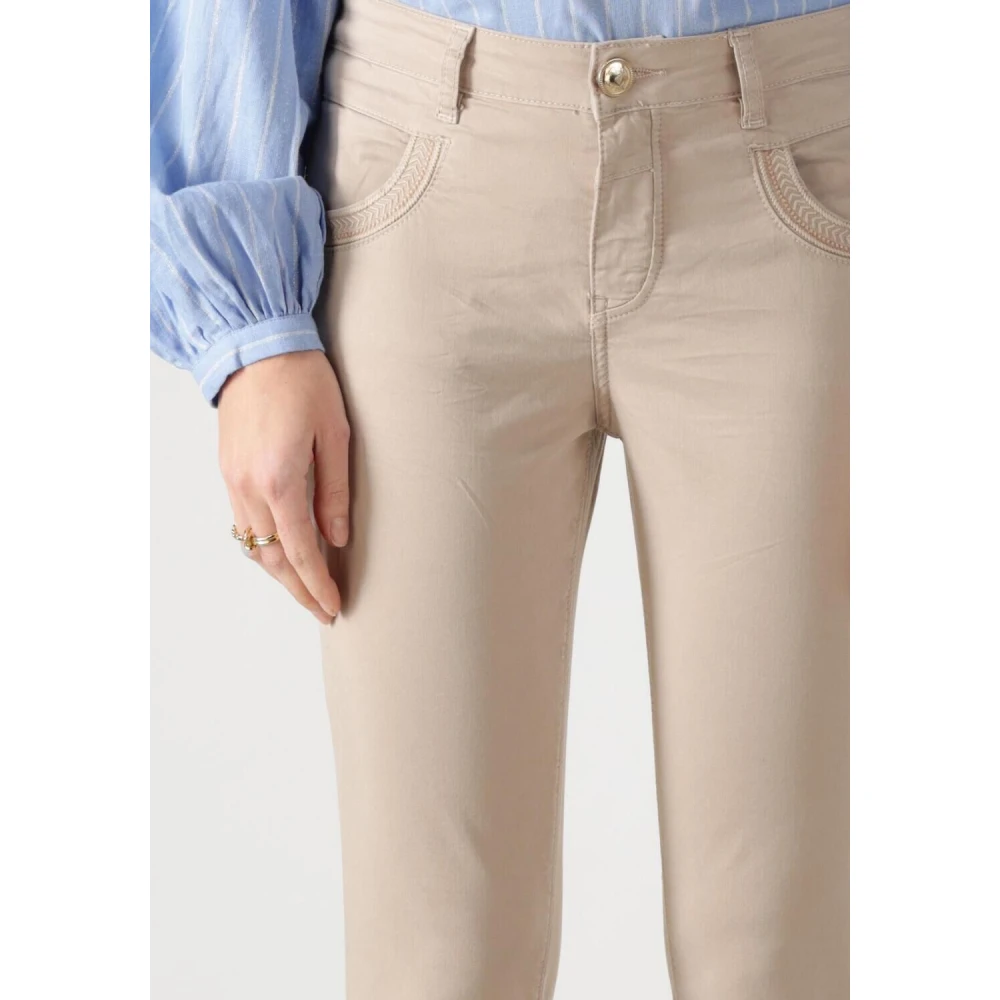 MOS MOSH Veelzijdige Skinny Jeans Mmnaomi Treasure Pant Beige Dames