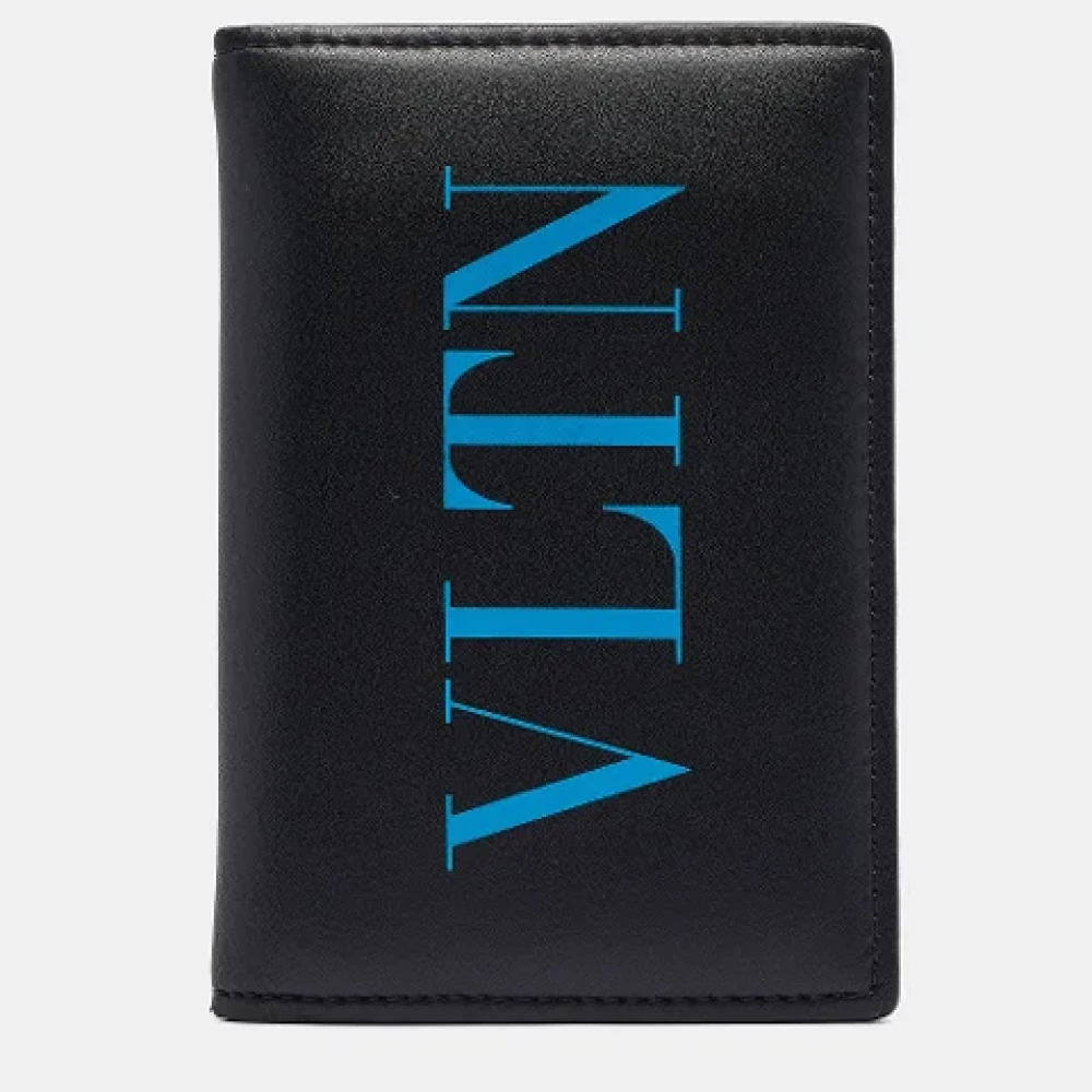 Valentino Vintage Pre-owned Leather wallets Black Heren