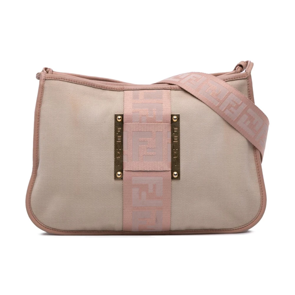 Fendi Vintage Women's Brown Pre-Owned Textile Shoulder Bag